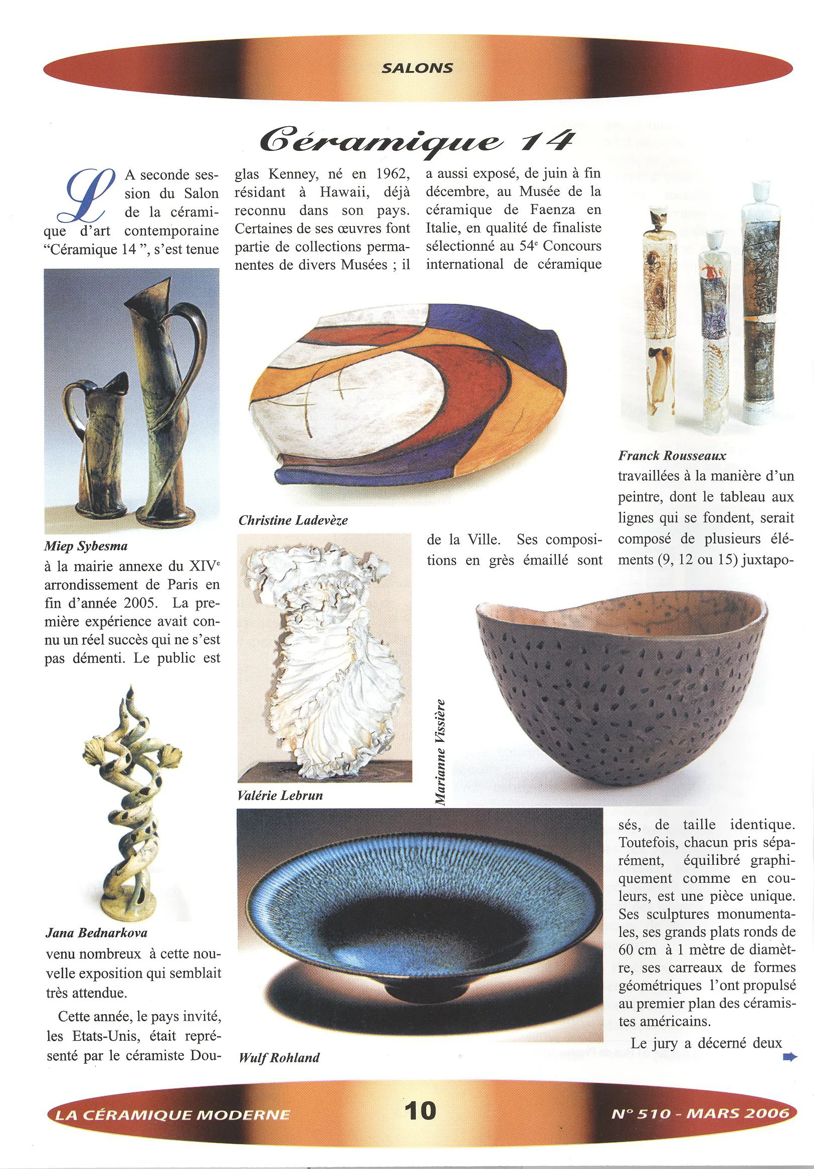 Ceramique 14 Paris articles — Jana Bednarkova Kenney